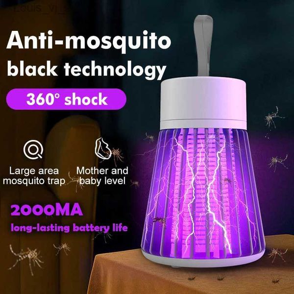 Mosquito Killer Lamps portable Rechargeable Mosquito Repultent Lampe Silencieuse Radiation Insecte Free UV Flight Trap Light Night Light Indoor / Outdoor YQ240417