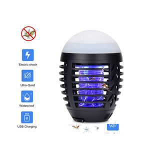 Mosquito Killer Lampes Summer Cam Antimoustique Lampe Maison Extérieure Électrique Étanche Piège Lampe De Poche Usb Charge Anti 1 Pc Goutte Deli Dhlqi