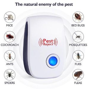 Mugmieten Killer Pest verwerpen elektronische ultrasone plaagtreper verwerpen rattenmuis kakkerlak affellente anti -knaagdier bug afwijzen huiskantoor