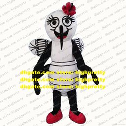 Mosquito Moustique Crane Fly Mascot Costume Adult Cartoon Characon Tesit Suit bienvenue Réception Démarrer Business ZZ7964