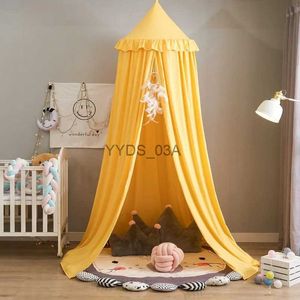 Mosquitera Dreamy Children Room Dome Baby Bed Canopy Play Tent Malla de alta calidad Fibra de vidrio Insecto Carpa infantil Mosquiteras Accesorios YQ231106