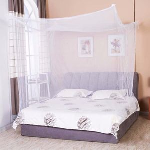 Mosquito Net Four Corner Post Student Canopy Bed Moustiquaire White ting Queen King Twin Size 230428