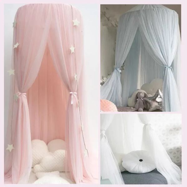 Moustiquaire suspendue tente étoile décoration bébé lit berceau auvent Tulle rideaux pour chambre jouer maison enfants chambre d'enfants 240127