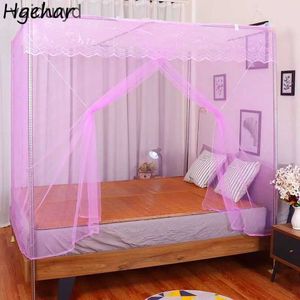 Muggen netto muggen netto wit mesh camping tent vierkant opvouwbare zomer slaapbed gordijn huishouden prinses kanten insect luifel slaapzaalvaiduryd