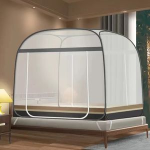 Mugto Net Tent voor bed One Touch Square 2 Plaats voor kingsize bed draagbare vouwtenten slaapkamer accommodaties herfstpreventie 240509