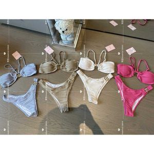 Mosricci – maillot de bain thaïlandais pour femmes, Bikini Sexy, petite sangle de poitrine, multicolore, haut de gamme, pour vacances, simplicité, nouvelle collection 2023