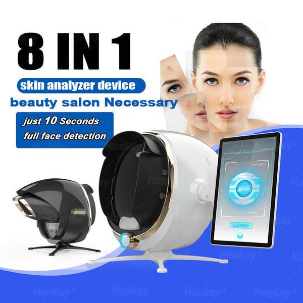 Miroir Intelligent WIFI le plus avancé, caméra de Test facial 3D, diagnostic de la peau, Scanner UV, Machine d'analyse de la peau