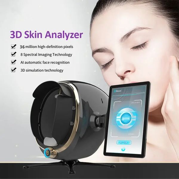 La máquina UV del analizador de la piel del escáner facial de la piel del espejo elegante inteligente más avanzado de Wifi