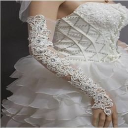 Les gants de mariage à gants de mariée les plus inspirés en dentelle sans doigt se vendent des accessoires de mariage en stock 249m