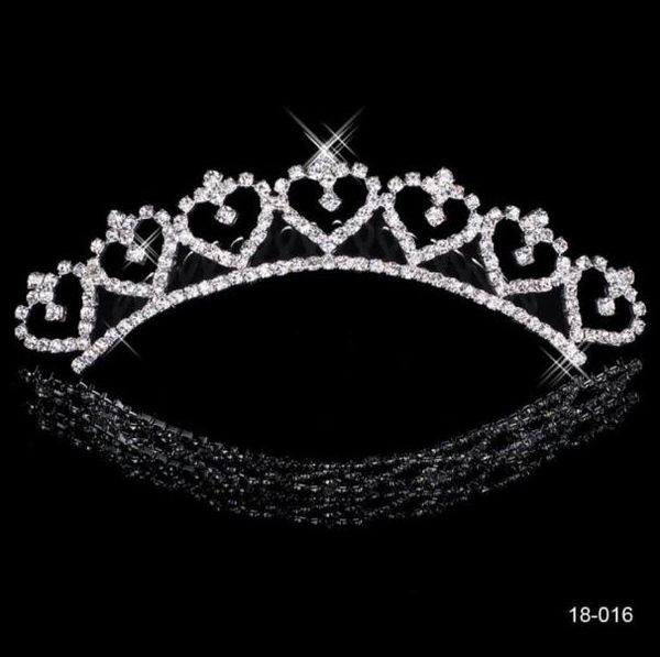 Más popular Corona brillante de aleación Tiaras de novia de boda coronas de moda para Bride9204280