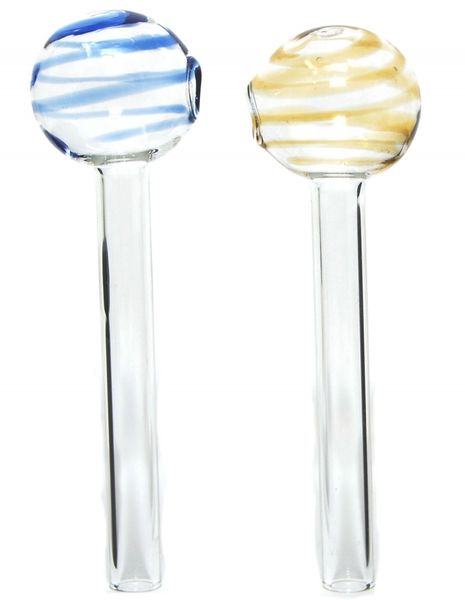Pipas de cristal para fumar con quemador de aceite Lollipop, para uso en tabaco y hierbas secas