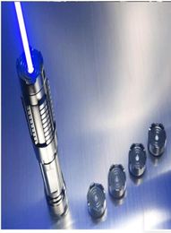 Meest krachtige 100000m 450 nm High Power Blue Laser Pointer Flashlight Wicked Lazer Torch Hunting8798495