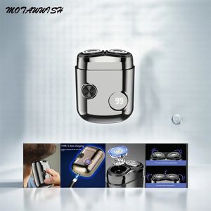 Mota Digital Display Electric Shaver Mini Double-Head Portable Type-C Oplaadbare baard 240420