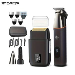 MOTA Electric Shaver Hair Clipper Set Digital Display Beard Beard Knife 240423