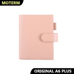 Moterm-funda Original serie A6 Plus para cuaderno A6 Stalogy, organizador de Agenda de piel de vaca de grano genuino, Agenda, diario, 240130