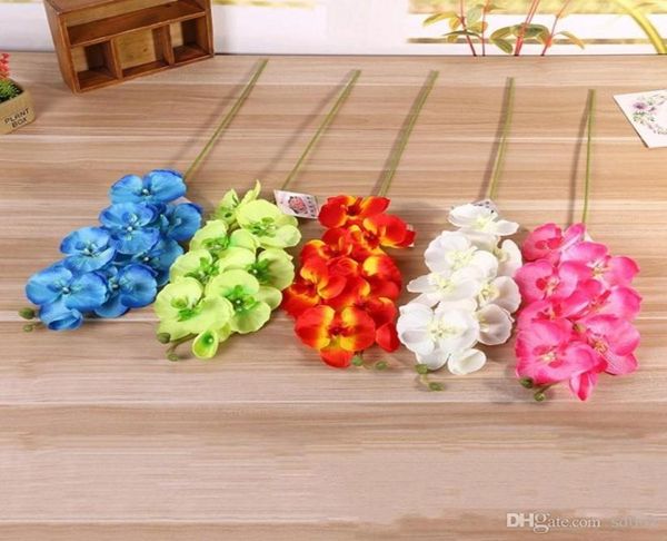 Moth Orchid Fleurs artificielles pour la simulation de fête de mariage fausse fleur de fleur décorations de bureau plantes de nombreuses couleurs 2 6lx zz5668732