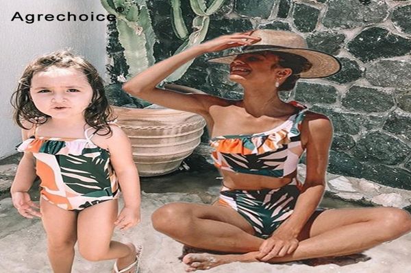 Madre e hija traje de baño Mommy y yo trajes de baño de baño bikini de bikini trajes de baño de verano