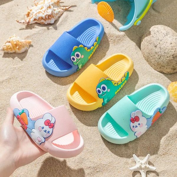 Mother Kids Baby Shoes zapatillas PVC Cartoon Baby Girl Girl Slippers al por mayor 240402