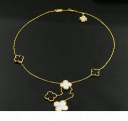 Collier pendentif en nacre glands amour dépenser gloire richesses femmes V fête colliers en titane 1906 bijoux classiques6472197