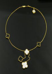 Collier pendentif en nacre glands amour dépenser gloire richesses femmes V fête colliers en titane 1906 bijoux classiques3421336