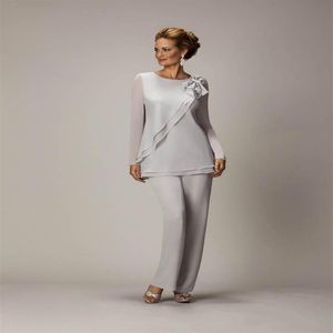 Mère de la mariée pantalon costumes en mousseline de soie pantalon costume pour mariage mère du marié dame femmes formelle tenue de soirée mère mariée outf202y