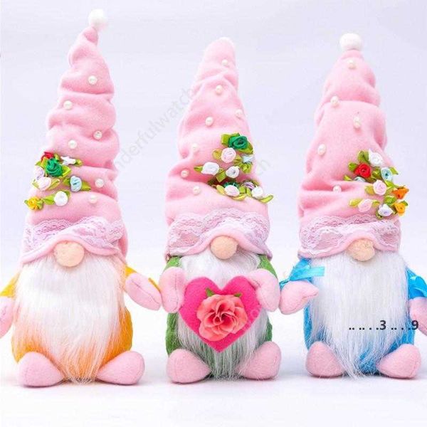 Fête des mères nain cadeau printemps fleurs nain nain Pâques anniversaire fête des mères poupée cadeau maison Festival décor de bureau DAW390