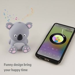 Koala kleine luidspreker schattig meisje spreker mobiele telefoon stand luidspreker mini draagbare cartoon dierenluidspreker cadeau