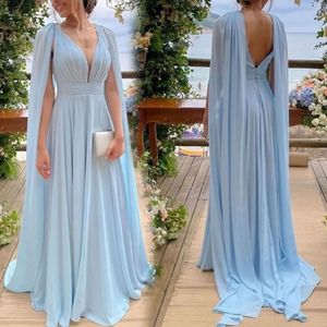 Robes de mère nouvelle mère de la robe de mariée une ligne formelle col en v parole longueur en mousseline de soie plus la taille pli sans manches robe personnalisée