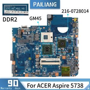 Moederbord 092571 voor Acer Aspire 5738 GM45 2160728014 DDR2 MACHTBOARD LAPTOP MOEDER BORD TEST OK