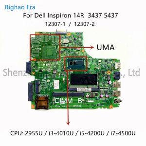 Moederbord 123071 123072 voor Dell Inspiron 14R 3437 5437 Laptop moederbord met 2955U I34010U I54200U I74500U CPU CN0Y3JGV 09DJXD