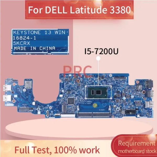 Carte mère 168241 pour Dell Latitude L3380 3380 Lipte-carte mère 04KCV2 063JCX 066FRK 07D5J9 5KCRX I3 I5 DDR4 NOTAGE CONSEIL TESTÉ TESTÉ