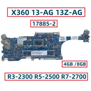 Carte mère 178852 448.0ec06.0021 pour HP x360 13ag 13zag carte mère d'ordinateur portable avec R32300 R52500 R72700 CPU 4GB / 8 Go RAM entièrement testé entièrement testé entièrement testés entièrement testés entièrement testés entièrement testés entièrement testés entièrement testés entièrement testés entièrement