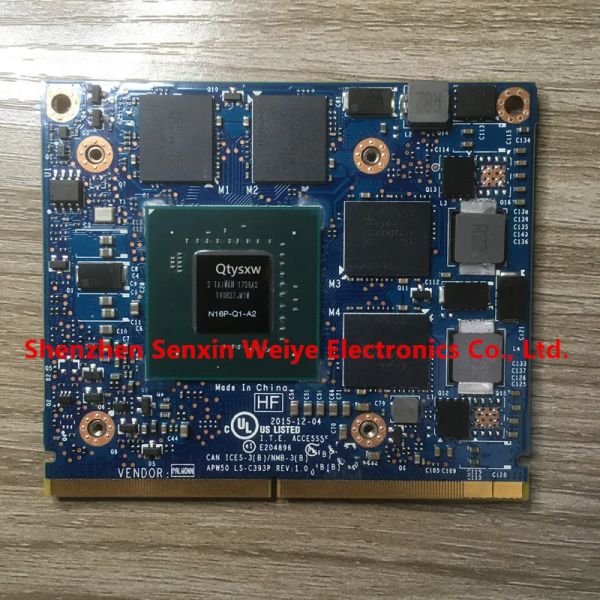 Placa base 1pcs 100% nuevo para Dell M4800 M7510 M7520 HP ZBook15 17 G3 M1000M 2GB VIDE VGA Tarjeta gráfica N16PQ1A2