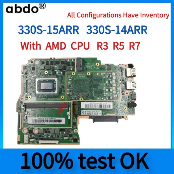 Placa base 330 para Lenovo IdeaPad 330S15ARR 330S14ARRLAPTOP Motor de placa base. Con AMD CPU R32200U/R52500U/R72700U.4gram, 100% de prueba completamente