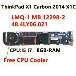Carte mère 48.4LY06.021 Boîte principale pour Lenovo Thinkpad X1 Carbon 2014 X1C ordinateur portable Motorard LMQ1 MB 122982 avec i5 i7cpu 8gbram 100% TES
