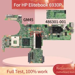 Carte mère 486301001 486301501 pour HP EliteBook 6930p pour ordinateur portable Mère 072082 GM45 DDR2 NOTAGE BOARD