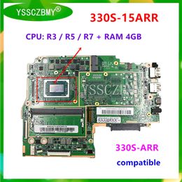 Carte mère 5B20R27415 / 5B20R27416 Boîte manuelle pour Lenovo IdeaPad 330S15Art Carte mère d'ordinateur portable avec CPU R3 / R5 / R7 + RAM 4GB 100% Test OK