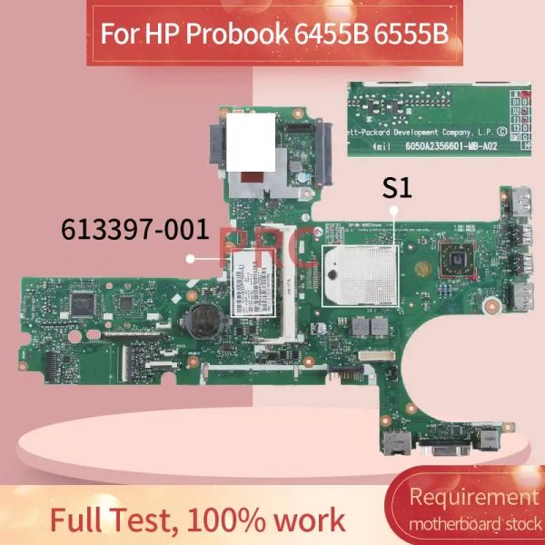 Placa base 613397001 613397601 para HP Probook 6455B 6555B Laptop Motherbox 6050a2356601mba02 amd ddr3 petrolero