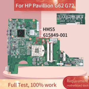 Moederbord 615849001 615849601 voor HP Pavillion G62 G72 Notebook Maineboard 01013Y000600G HM55 DDR3 Laptop Motherboard