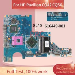 Moederbord 616449001 616449501 voor HP Pavilion CQ42 CQ56 Notebook Mainboard Mainboard DAAX3MB16A1 GL40 DDR2 LAPTOP MOEDER