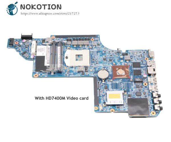 Placa base 641487001 659147001 665348001 659149001 Para HP Pavilion DV6 DV66000 Laptop Motherboard HM65 DDR3 HD7400M Video Card