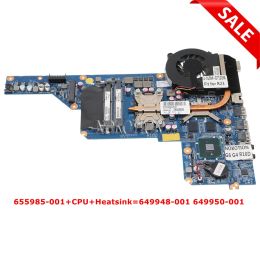 Carte mère 655985001 pour HP Pavilion G4 G6 Ordinateur d'ordinateur portable I3370M GT520M + Fix de refoule de chaleur pour 649948001 649950001 R23 DA0R23MB6D0