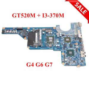 Carte mère 655990001 655985001 Boîtier principal pour ordinateur portable pour HP Pavilion G4 G6 G7 HM55 DDR3 + Core i3370M GT520M DAR18DMB6D0 DAR18DMB6D1 REV D