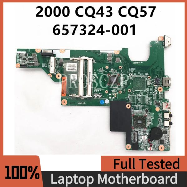 Carte mère 657324001 657324501 657324601 pour HP Compaq CQ43 CQ57 CQ435 CQ635 Branche mère d'ordinateur portable avec AMD E300 CPU DDR3 100% Test complet complet