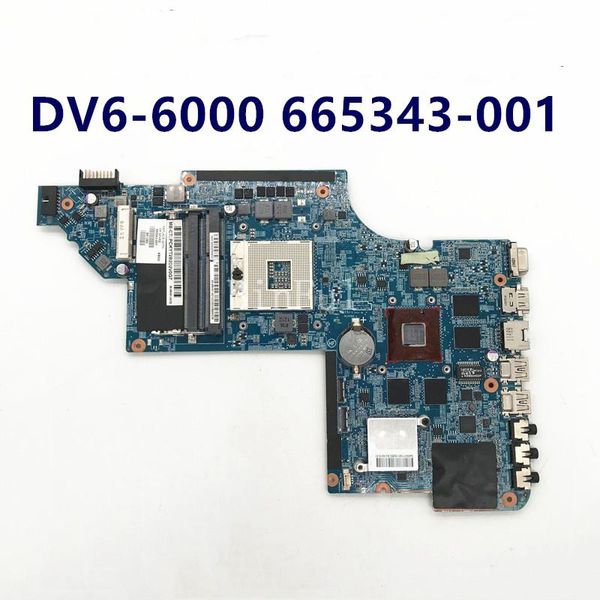 Carte mère 665343001 659148001 705188001 Boîte principale pour HP Pavilion DV6 DV66000 Ordinateur Motherard HM65 HD6770M 1 Go DDR3 100% Testé complet