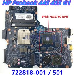 Carte mère 722824001 722818001 Boîte principale pour HP Probook 440 G1 445 450 455 G1 APPORTOPE MONDE 122401 HD 8750M GPU 100% entièrement testé entièrement testé