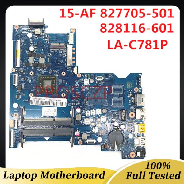 Carte mère 827705001 827705501 828116601 Boîte principale pour HP 15AF ordinateur portable ABBL51 LAC781P avec A65200U CPU 100% Fot