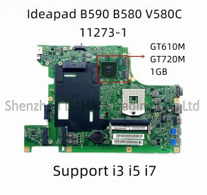 Moederbord 90001994 voor Lenovo IdeaPad B590 B580 V580C Laptop Motherboard 112731 Maatbordondersteuning I3 I5 I7 met GT610M/GT720M 1GBGPU