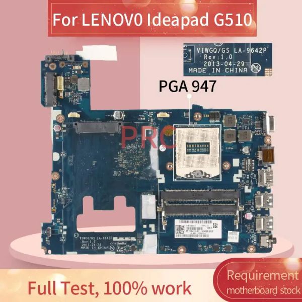 Carte mère 90003684 pour Lenov0 IdeaPad G510 Notebook Contexte LA9642P SR17E DDR3 OPRODUCTE