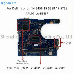 Motherboard AAL10 Lab843p voor Dell Inspiron 5458 15 5558 175758 Laptop moederbord met I355200U I7 CPU GT920M 2GBGPU CN0VX3C 01WHF7